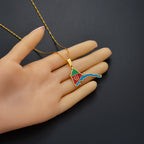 Eritrea Map Flag Pendant Thin Necklaces for Women  Gold Color Jewelry African Map of Eritrean