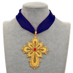 Ethiopian Wedding Party Cross Pendant DIY Rope Chain for Women ,Gold Color Eritrea Jewelry African Crosses