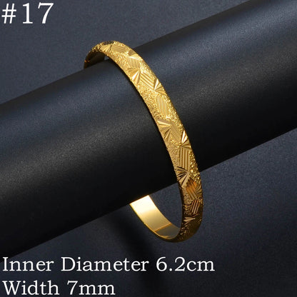 Bangle Jewelry Gold Plated Ethiopian Bracelet Openable for Women African Wedding