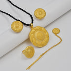 NEW Ethiopian Cross Jewelry Sets Necklaces Earrings Rings Forehead-Chain Eritrean African Habesha Accessories