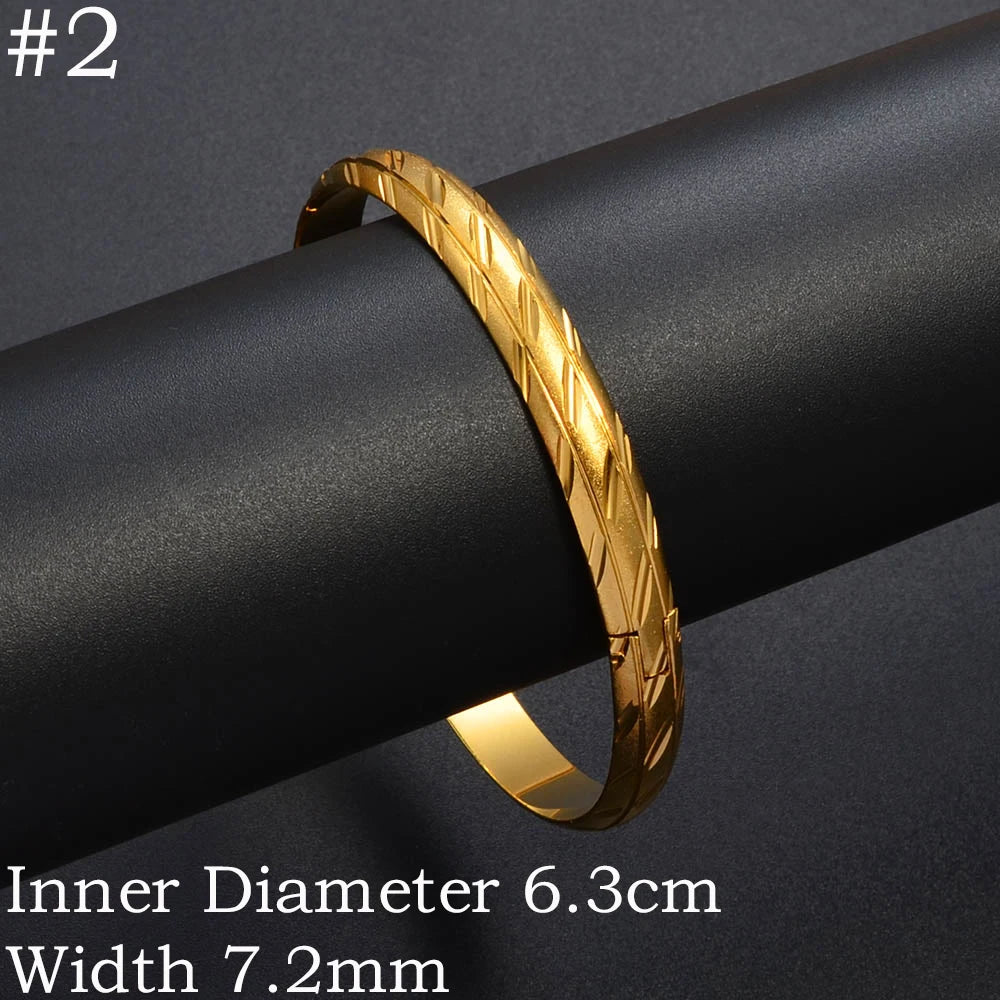 Bangle Jewelry Gold Plated Ethiopian Bracelet Openable for Women African Wedding