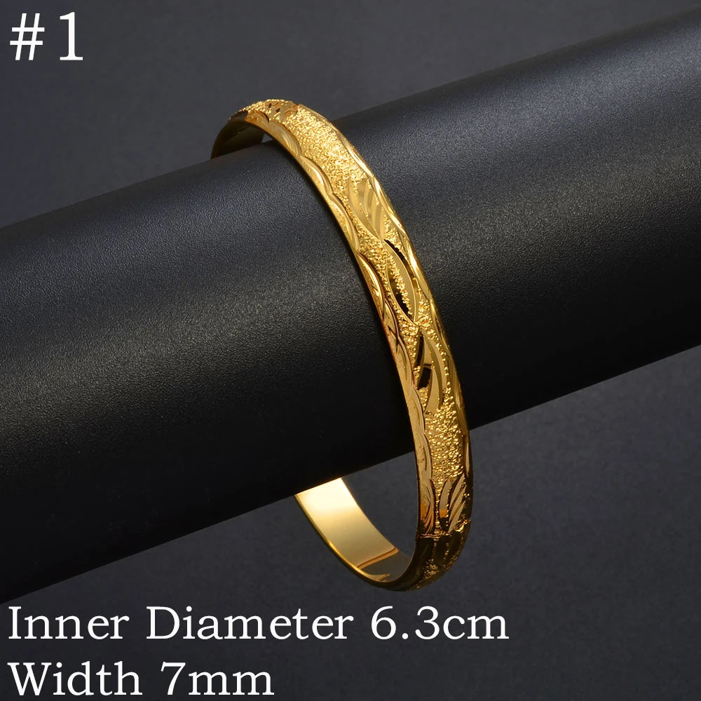 Bangle Jewelry Gold Plated Ethiopian Bracelet Openable for Women African Wedding