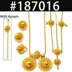 Round Ethiopian Traditional Wedding Jewelry Sets for Bride Woman  Eritrean Habesha African Party Accessories