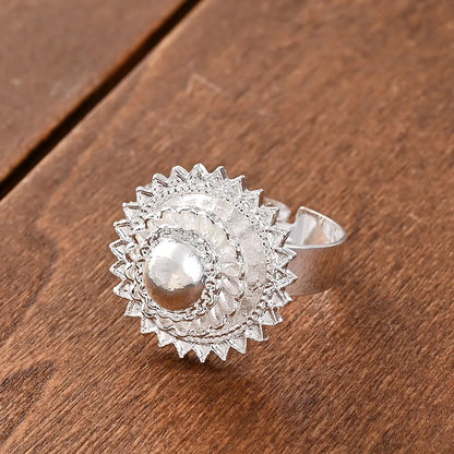 Silver Plated Plain Ethiopian Eritrea Ethnic Classic Big Size Earring/2PCS Pendant/Ring /Bracelet Jewelry Bride Wedding Set Gifts