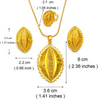 Eritrean Ethiopian Culture Ethnic Traditional Jewelry For Wedding Engagement sets Gold Color Africa Goods