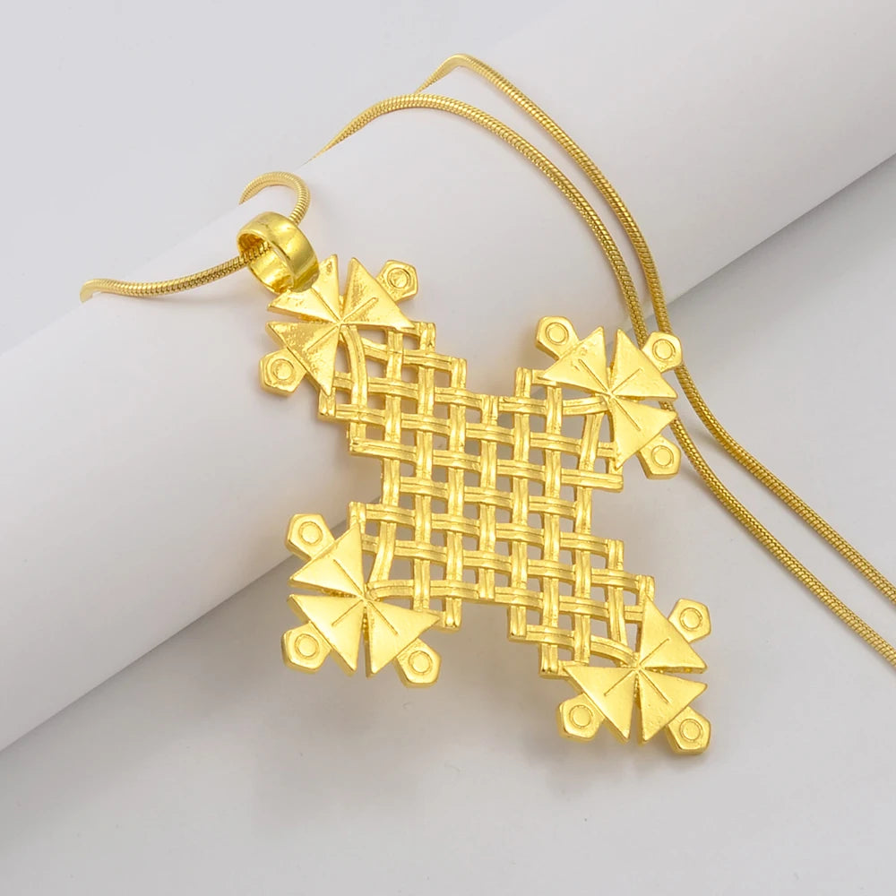 Ethiopian Traditional Ethnic Cross Jewelry Pendant Necklaces Eritrea African Afar Israel Saudi Arabia Ornaments