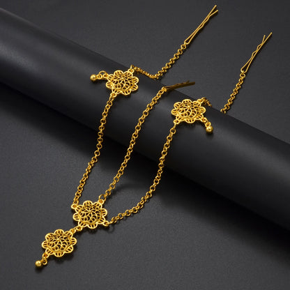 Ethiopian Eritrean Habesha African Hair Jewelry Forehead-Chain