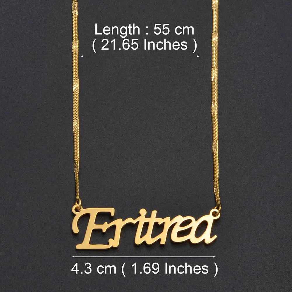 Ethiopian Eritrean Pendant Necklaces For Women  Gold Color African Jewelry God Chains