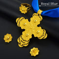 Ethiopian Large Pendant Necklaces Earrings Ring Gold Color Jewelry sets African Eritrean Traditional Ethnic Goods