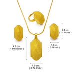 Ethiopian Wedding Jewelry Sets Gold Color Necklaces Earrings Ring Eritrea African Engagement Ornaments