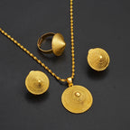 Ethiopian Eritrea Small Size Jewelry Sets Necklace Earrings for Women  Africa Birthday Party Gifts