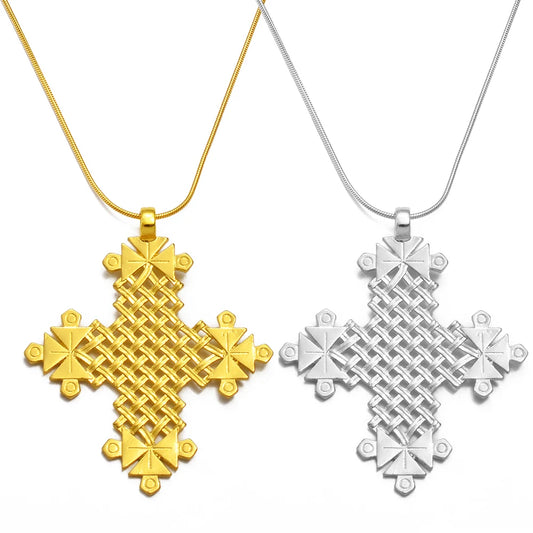 Ethiopian Traditional Ethnic Cross Jewelry Pendant Necklaces Eritrea African Afar Israel Saudi Arabia Ornaments