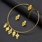 Ethiopian Eritrea Ethnic Jewelry Sets With Cross Chokers Earrings Rings for Women  Africa Wedding Party Gifts