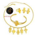 Ethiopian Eritrea Ethnic Jewelry Sets With Cross Chokers Earrings Rings for Women  Africa Wedding Party Gifts