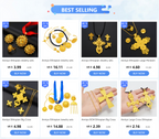 Ethiopian Jewelry Sets for Women Pendant Necklaces Earrings Ring Gold Color Eritrean Ornaments