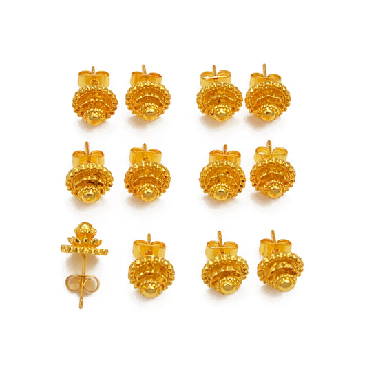 6 Pairs of Ethiopian Earrings African Eritrea Jewelry