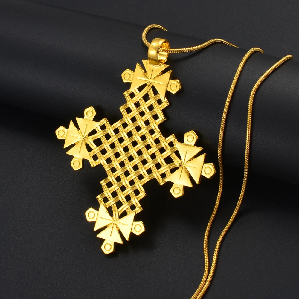 Ethiopian Traditional Ethnic Cross Jewelry Pendant Necklaces Eritrea African Afar Israel Saudi Arabia Ornaments