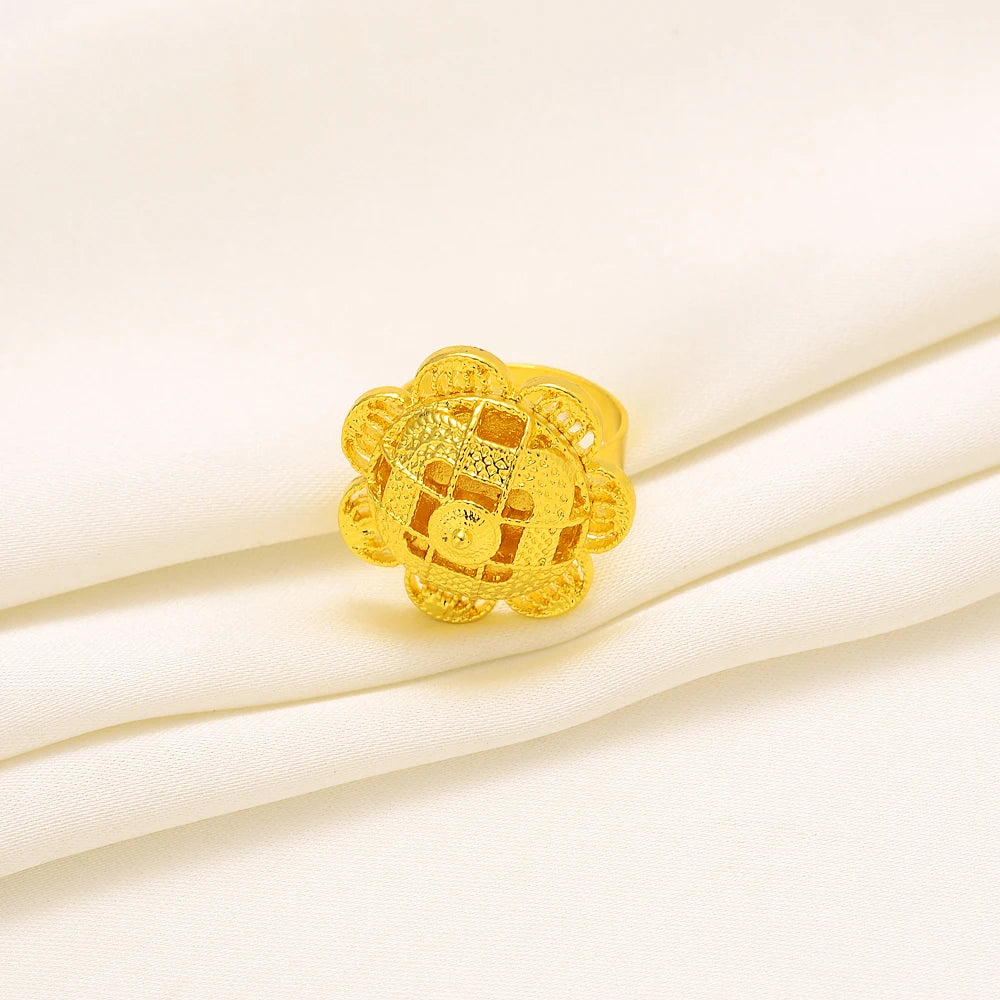 Gold Plated Fashion Ethiopian Earrings/Pendant/Ring Jewelry Sets Gold Plate Bride Wedding Eritrea Set Gift