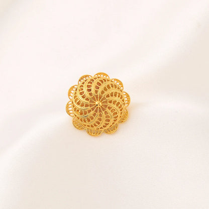 Gold Plated Fashion Ethiopian Big Size Earrings/Pendant/Ring Jewelry Sets Gold Plate Africa Bride Wedding Eritrea Set Gift
