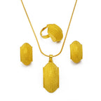 Ethiopian Wedding Jewelry Sets Gold Color Necklaces Earrings Ring Eritrea African Engagement Ornaments