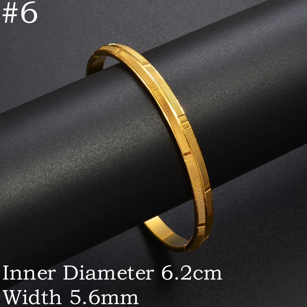Bangle Jewelry Gold Plated Ethiopian Bracelet Openable for Women African Wedding