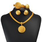 African Jewelry Sets Necklace Earrings Ring Bracelet Ethiopian Eritrean Congo Nigeria Saudi Arabia Dubai Egypt