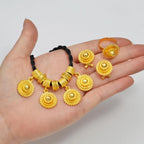 Ethiopian Jewelry Sets Black Rope Earrings Rings African Ethnic Eritrean Habesha Engaged Accessories