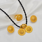 Ethiopian Necklaces Earrings Ring Eritrea African Traditional Wedding Accessories Jewelry Habesha