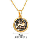 2CM Ethiopian Lion Pendant Necklace for Women  The Lion of Judah Ethnic African Jewelry