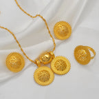 Ethiopian Necklaces Earrings Ring Eritrea African Traditional Wedding Accessories Jewelry Habesha