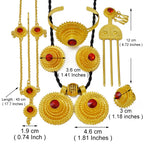 Ethiopian Jewelry sets Necklaces Earrings Rings Bracelet Hairpin African Eritrean Habesha Wedding Accessories