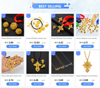 Ethiopian Large Pendant Necklaces Earrings Ring Gold Color Jewelry sets African Eritrean Traditional Ethnic Goods