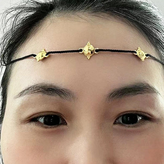 Ethiopian Head Chain for Women  African Eritrean Ethnic Bridal Wedding Party Forehead Jewelry Festival Ashenda