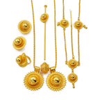 Round Ethiopian Traditional Wedding Jewelry Sets for Bride Woman  Eritrean Habesha African Party Accessories