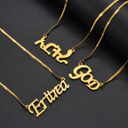 Ethiopian Eritrean Pendant Necklaces For Women  Gold Color African Jewelry God Chains