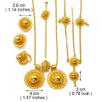 Round Ethiopian Traditional Wedding Jewelry Sets for Bride Woman  Eritrean Habesha African Party Accessories