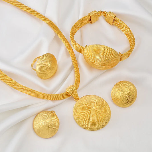 African Jewelry Sets Necklace Earrings Ring Bracelet Ethiopian Eritrean Congo Nigeria Saudi Arabia Dubai Egypt