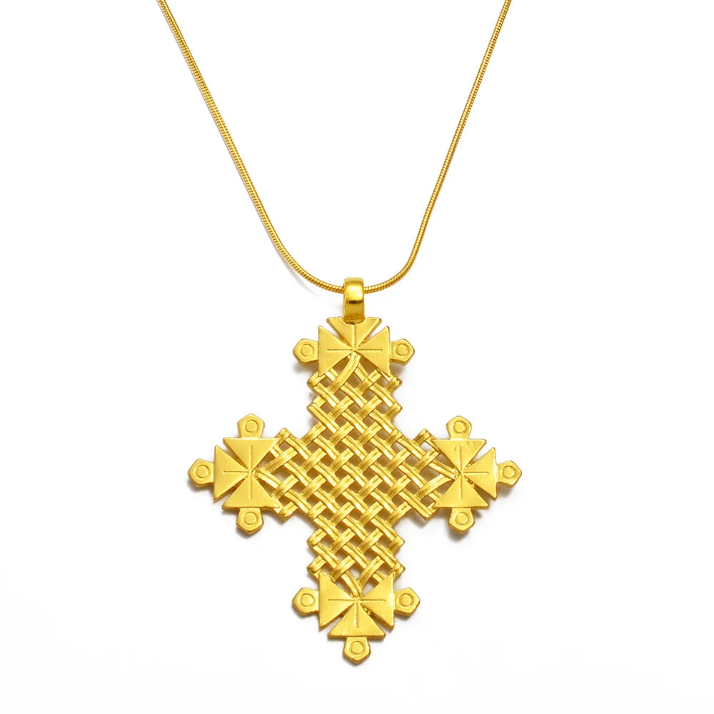 Ethiopian Traditional Ethnic Cross Jewelry Pendant Necklaces Eritrea African Afar Israel Saudi Arabia Ornaments