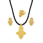 Ethiopian New Year Jewelry Sets Cross Necklaces Earrings Rings Eritrean Africa Bridal Christmas Day Party Gifts