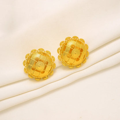 Gold Plated Fashion Ethiopian Earrings/Pendant/Ring Jewelry Sets Gold Plate Bride Wedding Eritrea Set Gift