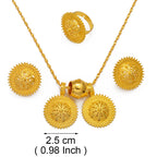 Ethiopian Necklaces Earrings Ring Eritrea African Traditional Wedding Accessories Jewelry Habesha