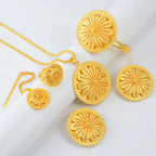 Ethiopian Round Jewelry Sets Ethnic Wedding Women Eritrean Habesha African Birthday Party Accessories