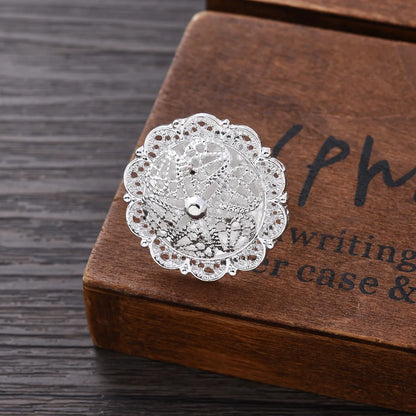 Silver Plated Fashion Ethiopian Big Size Earrings/Pendant/Ring Jewelry Sets Silver Plate Africa Bride Wedding Eritrea Set Gift