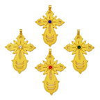 7.6CM Ethiopian Big Cross Pendant Black Rope for Women ,Eritrean Wedding Jewelry African Crosses
